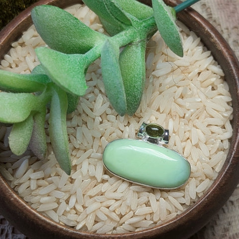 Lemon Chrysoprase Pendant~JSSLCMP1