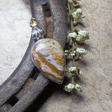 Graveyard Point Plume Agate Pendant~JSSGPPA2