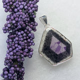 Trapiche Amethyst & Goethite Pendant~JSSTAMP1