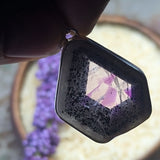 Trapiche Amethyst & Goethite Pendant~JSSTAMP1