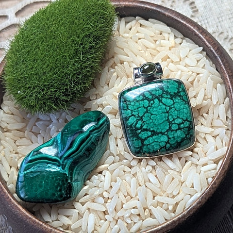Malachite Pendant~JSSMAL17