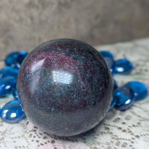 Ruby & Kyanite Sphere~CRRBKYS6