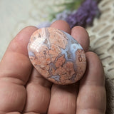 Cotton Candy Agate Palm Stone~CRCCAPS1