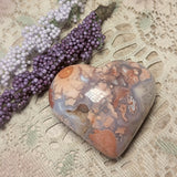 Cotton Candy Agate Heart~CRCCAHT2