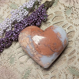 Cotton Candy Agate Heart~CRCCAHT3