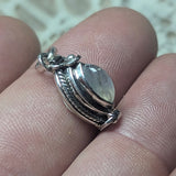 Rainbow Moonstone Mini Locket Pendant~JSSRMLKT