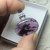Trapiche Amethyst & Goethite Pendant~JSSTAMP2