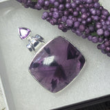 Trapiche Amethyst & Goethite Pendant~JSSTAMP3