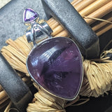 Trapiche Amethyst & Goethite Pendant~JSSTAMP4