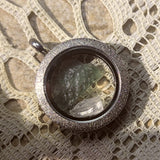 Moldavite & Phenacite Pendant~JSTMOLD1