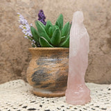 Rose Quartz Mother Mary Carving~CRRQMARY