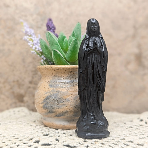 Mother Mary Obsidian Carving~CROBMARY