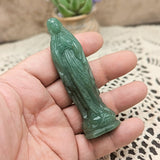 Green Aventurine Mother Mary carving~CRGAMARY