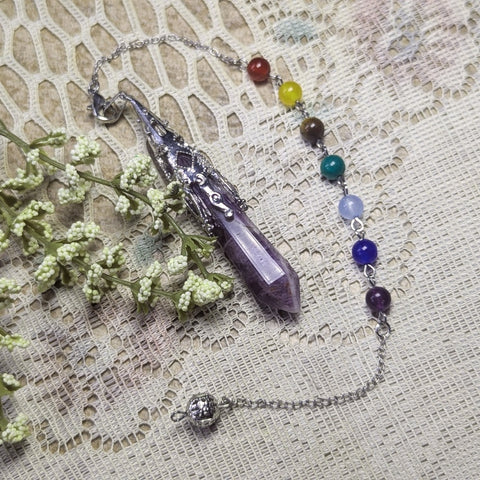 Amethyst Chakra Pendulum~PENDCAM2