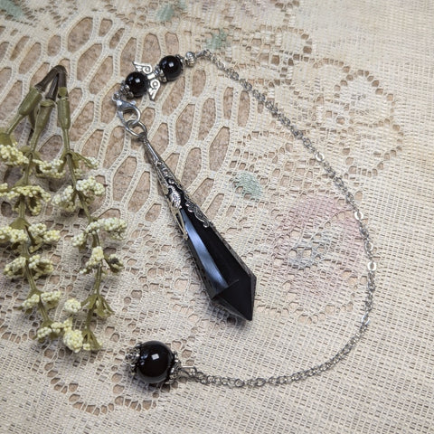 Black Onyx Pendulum~PENDLOX2