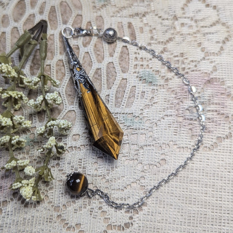 Tiger Eye Pendulum~PENDTGE1