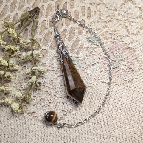 Tiger Eye Pendulum~PENDTGE2