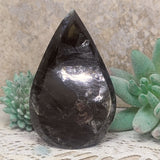 Epidote in Quartz "Flame"~CREQFLM3