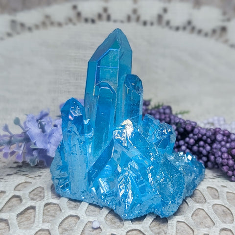 Niobium Aqua Aura Quartz~CRNAAQ05
