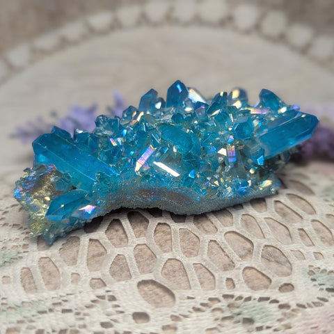 Niobium Aqua Aura Quartz~CRNAAQ09