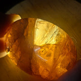 Red Hematoid Quartz Palm Stone~CRRHPS12