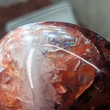 Red Hematoid Quartz Palm Stone~CRRHPS16