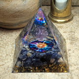 Orgonite Starburst Pyramid-CRORGSTB