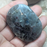 Indicolite & Rubellite Palm Stone~CRINRB03