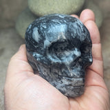 Zebra Jasper Skull~CRXEBRAS