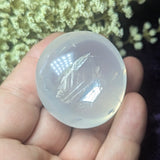 Metamorphosis Quartz Palm Stone~CRMQPS05