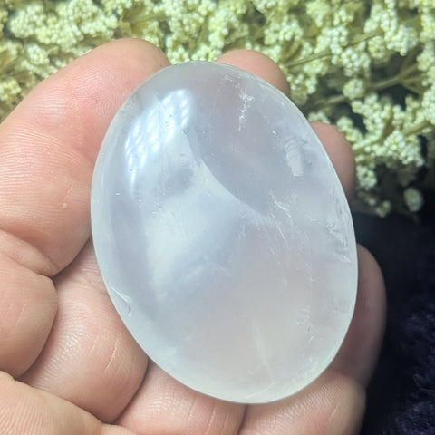 Metamorphosis Quartz Palm Stone~CRMQPS18