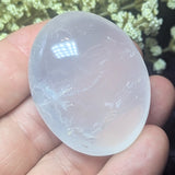 Metamorphosis Quartz Palm Stone~CRMQPS27