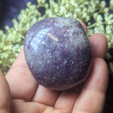Lepidolite Palm Stone~CRLEPP06