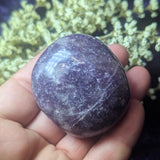 Lepidolite Palm Stone~CRLEPP06
