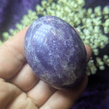 Lepidolite Palm Stone~CRLEPP10