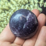 Lepidolite Palm Stone~CRLEPP12