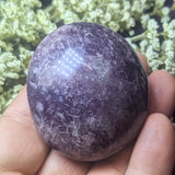 Lepidolite Palm Stone~CRLEPP16