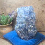 Blue Calcite & Peridot Specimen (Rare)~CRBCPER2