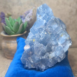 Blue Calcite & Peridot Specimen (Rare)~CRBCPER3