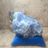 Blue Calcite & Peridot Specimen (Rare)~CRBCPER3
