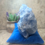 Blue Calcite & Peridot Specimen (Rare)~CRBCPER3