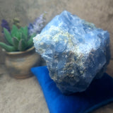 Blue Calcite & Peridot Specimen (Rare)~CRBCPER5