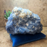 Blue Calcite & Peridot Specimen (Rare)~CRBCPER5