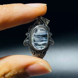 Angel Blue Feather Quartz Pendant~JABFQPSS