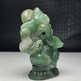 Jade Ganesha Carving~CRJADGAN