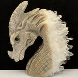 Quartz & Jasper Dragon Carving~CRQJDRG1