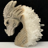 Quartz & Jasper Dragon Carving~CRQJDRG1