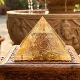 Orgonite Golden Spiral Pyramid-CRORGGSP