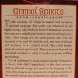 Animal Spirits Knowledge Cards