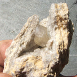 Calcite Crystals on Quartz